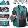 BIKROD Backpack for Women and Men, Extra Large School Backpacks for Teens, Water Resistant Back Pack Fits 17 Inch Laptop, Business Anti Theft Sturdy Computer Bag Gifts, Purple(Greengrey)
