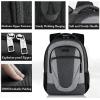 BIKROD Backpack for Women and Men, Extra Large School Backpacks for Teens, Water Resistant Back Pack Fits 17 Inch Laptop, Business Anti Theft Sturdy Computer Bag Gifts, Purple(Blackgrey)