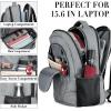 BIKROD Backpack for Women and Men, Extra Large School Backpacks for Teens, Water Resistant Back Pack Fits 17 Inch Laptop, Business Anti Theft Sturdy Computer Bag Gifts, Purple(Grey)