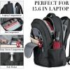 BIKROD Backpack for Women and Men, Extra Large School Backpacks for Teens, Water Resistant Back Pack Fits 17 Inch Laptop, Business Anti Theft Sturdy Computer Bag Gifts, Purple(Black)