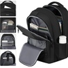 BIKROD laptop backpack (Black, 17.3 Inch)(Black)