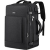 Travel Backpack for Men and Women, 40L Extra Large Flight Approved Carry on Backpack with Sturdy Zipper, 17.3 Inch Laptop Backpack with USB Charger Port & Luggage Sleeve, School Backpack, Black(Black)